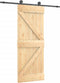 vidaXL - Schuifdeur - met - beslag - 85x210 - cm - massief - grenenhout