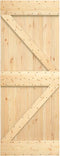 vidaXL - Schuifdeur - met - beslag - 85x210 - cm - massief - grenenhout