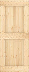 vidaXL - Schuifdeur - met - beslag - 85x210 - cm - massief - grenenhout