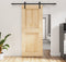 vidaXL - Schuifdeur - met - beslag - 85x210 - cm - massief - grenenhout