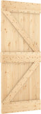 vidaXL - Schuifdeur - met - beslag - 85x210 - cm - massief - grenenhout