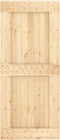 vidaXL - Schuifdeur - met - beslag - 90x210 - cm - massief - grenenhout