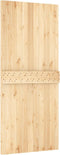 vidaXL - Schuifdeur - met - beslag - 90x210 - cm - massief - grenenhout