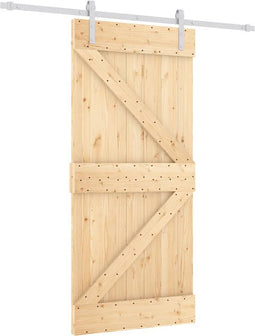 vidaXL-Schuifdeur-met-beslag-95x210-cm-massief-grenenhout