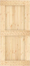 vidaXL - Schuifdeur - met - beslag - 95x210 - cm - massief - grenenhout