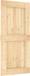 vidaXL - Schuifdeur - met - beslag - 95x210 - cm - massief - grenenhout