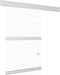 vidaXL - Schuifdeur - met - zachte - stops - 76x205 - cm - ESG-glas - en - aluminium