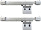 vidaXL - Schuifdeur - met - zachte - stops - 76x205 - cm - ESG-glas - en - aluminium