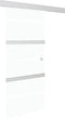 vidaXL - Schuifdeur - met - zachte - stops - 76x205 - cm - ESG-glas - en - aluminium