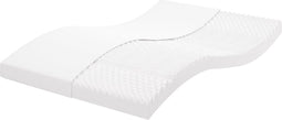 vidaXL - Schuimmatras - 7 - zones - hardheid - 20 - ILD - 120x220 - cm - wit