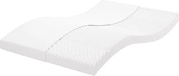 vidaXL - Schuimmatras - 7 - zones - hardheid - 20 - ILD - 140x220 - cm - wit