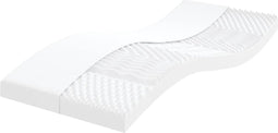 vidaXL - Schuimmatras - 7 - zones - hardheid - 20 - ILD - 80x210 - cm - wit