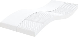 vidaXL - Schuimmatras - 7 - zones - hardheid - 20 - ILD - 90x190 - cm - wit