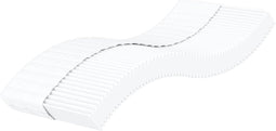 vidaXL - Schuimmatras - hardheid - H2 - H3 - 90x190 - cm - wit