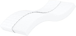 vidaXL - Schuimmatras - hardheid - H2 - H3 - 90x210 - cm - wit