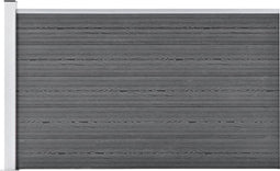 vidaXL - Schutting - 175x105 - cm - HKC - grijs