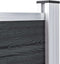 vidaXL - Schutting - 175x105 - cm - HKC - grijs