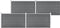 vidaXL - Schutting - 175x105 - cm - HKC - grijs
