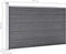 vidaXL - Schutting - 175x105 - cm - HKC - grijs