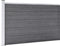 vidaXL - Schutting - 175x105 - cm - HKC - grijs