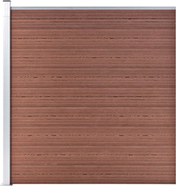 vidaXL - Schutting - 175x186 - cm - HKC - bruin