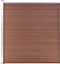 vidaXL - Schutting - 175x186 - cm - HKC - bruin