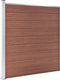 vidaXL - Schutting - 175x186 - cm - HKC - bruin