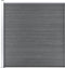 vidaXL - Schutting - 175x186 - cm - HKC - grijs