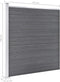 vidaXL - Schutting - 175x186 - cm - HKC - grijs