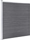 vidaXL - Schutting - 175x186 - cm - HKC - grijs