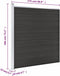 vidaXL - Schutting - 175x186 - cm - HKC - grijs