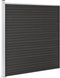 vidaXL - Schutting - 175x186 - cm - HKC - grijs