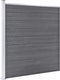 vidaXL - Schutting - 175x186 - cm - HKC - grijs