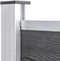 vidaXL - Schutting - 175x186 - cm - HKC - grijs