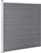 vidaXL - Schutting - 175x186 - cm - HKC - grijs