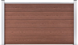 vidaXL - Schutting - 180x105 - cm - HKC - bruin