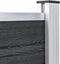 vidaXL - Schutting - 180x105 - cm - HKC - grijs
