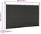 vidaXL - Schutting - 180x105 - cm - HKC - grijs