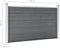 vidaXL - Schutting - 180x105 - cm - HKC - grijs