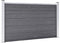 vidaXL - Schutting - 180x105 - cm - HKC - grijs