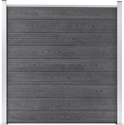 vidaXL - Schutting - 180x186 - cm - HKC - grijs