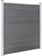 vidaXL - Schutting - 180x186 - cm - HKC - grijs