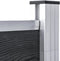 vidaXL - Schutting - 180x186 - cm - HKC - grijs