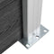 vidaXL - Schutting - 180x186 - cm - HKC - grijs