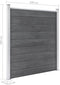vidaXL - Schutting - 180x186 - cm - HKC - grijs