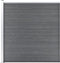 vidaXL - Schutting - 180x186 - cm - HKC - grijs