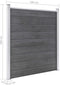 vidaXL - Schutting - 180x186 - cm - HKC - grijs