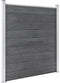 vidaXL - Schutting - 180x186 - cm - HKC - grijs