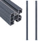 vidaXL - Schuttingpalen - 2 - st - 185 - cm - aluminium - donkergrijs