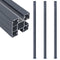 vidaXL - Schuttingpalen - 2 - st - 185 - cm - aluminium - donkergrijs